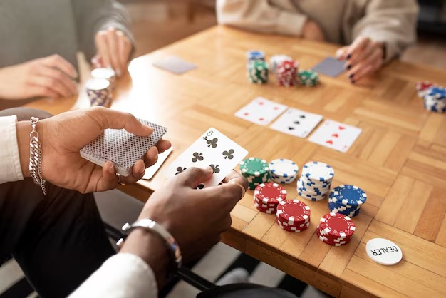 Live Casino Hold'em dealer table with multi-camera view on lxgrup platform